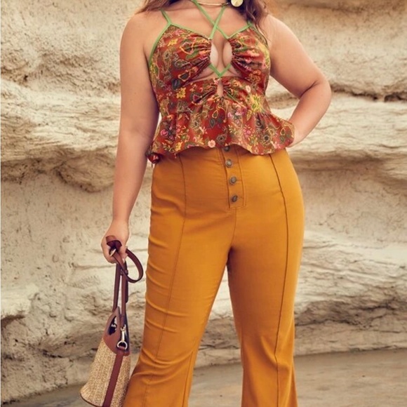 SALE!! NWOT Cami Crop Top, Curve 2XL, SHEIN Spaghetti Strap Sexy, Green - Picture 14 of 16